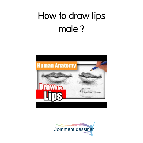 How to draw lips male
